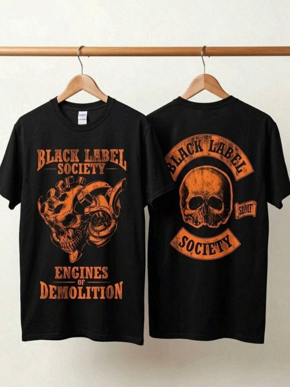 Black Label Society 2026 Two Sides Engines Of Demolition Skully T-Shirt Reprint